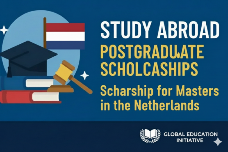 Scholarship for Masters in the Netherlands 2026 – Fully Funded Opportunities
