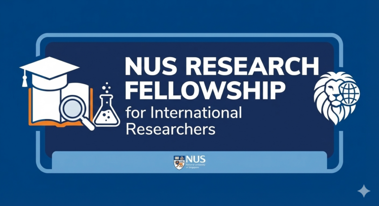 NUS Research Fellowship 2026 – Fully Funded Graduate & Doctoral Study in Singapore