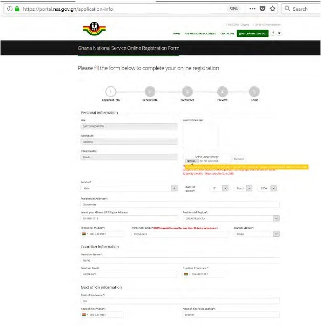NSS Registration Procedures