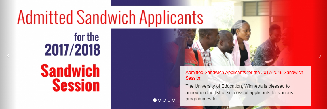 Uew Sandwich Admission List 2019 2020 Gh Students