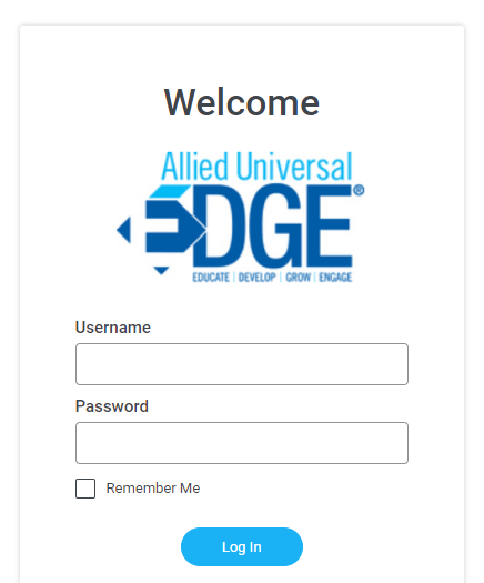 Allied Universal EDGE Training Login GH Students