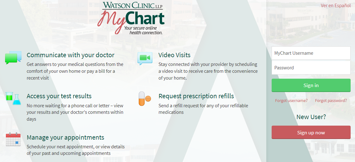 Mychart Watson Clinic Login