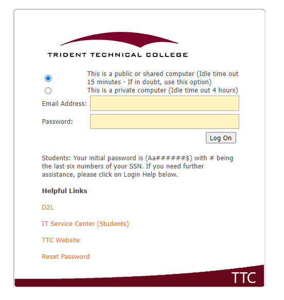 Trident Tech Student Portal my.tridenttech.edu