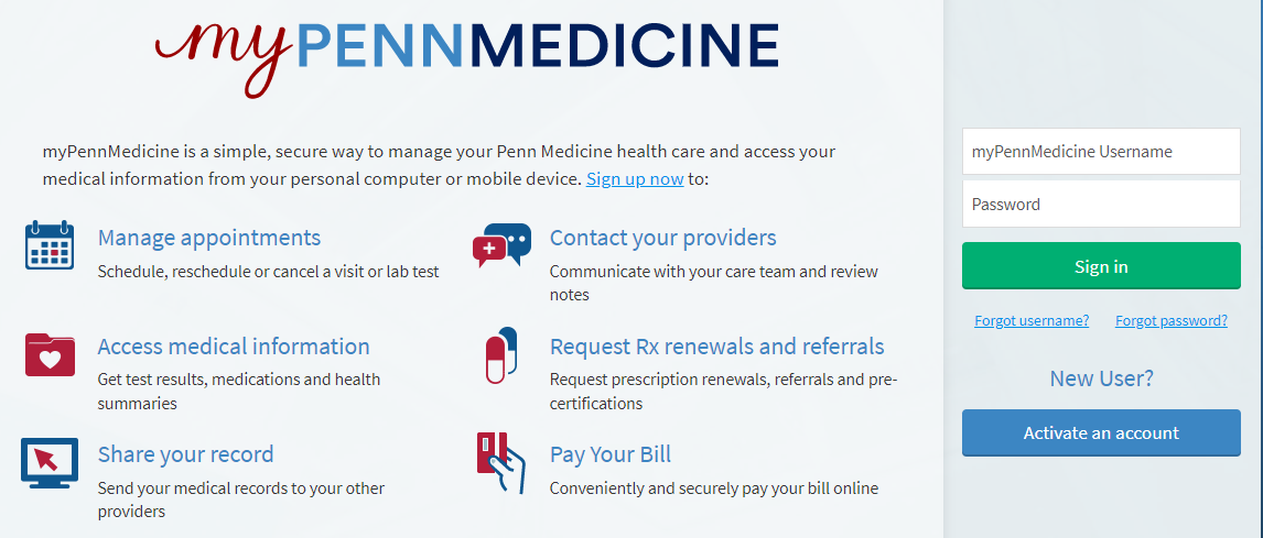 Penn Medicine Patient Portal – Secure.mypennmedicine.org