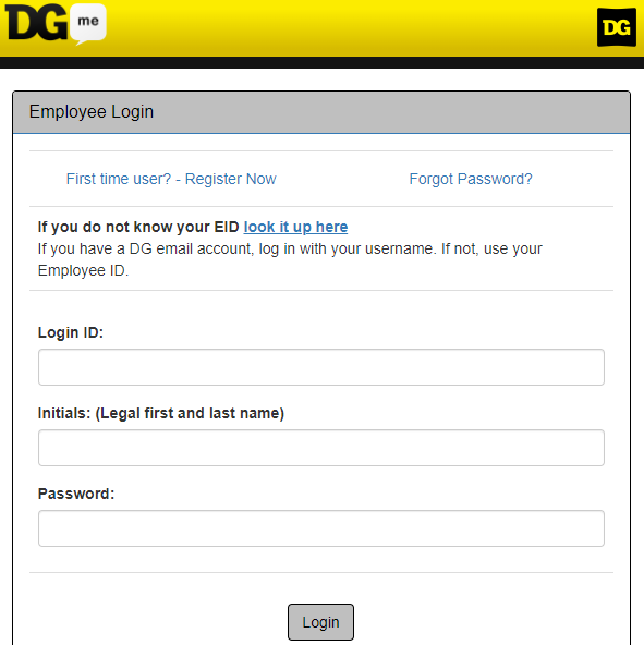 DGME Employee Portal Login Webapps dolgen GH Students